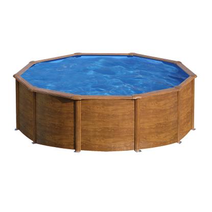 Gre by Swim & Fun rund pool, trælook - Ø460 x 120 cm