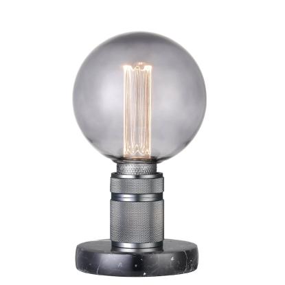 Halo Design Halo bordlampe, 11 cm, Ø12 cm, E27, sort / marmor