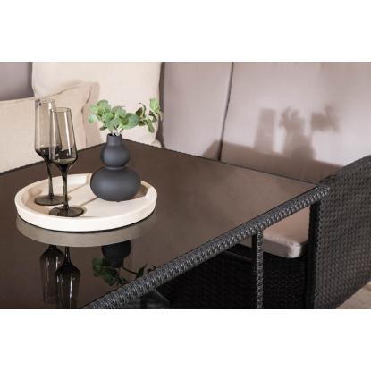 Venture Design Knock hjørnesofasæt, sort/grå