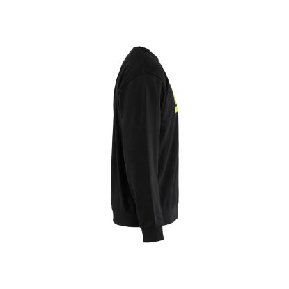 Blåkläder 3534 sweatshirt, sort/hi-vis gul