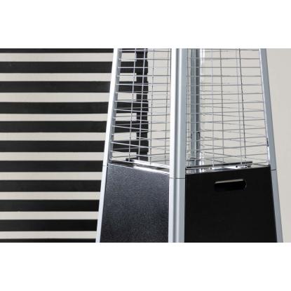 Venture Design Hottie terrassevarmer, sort/sølv, 190 x 50 x 50 cm