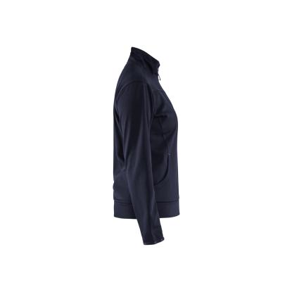 Blåkläder 3394 dame sweatshirt full zip, mørk marineblå/sort