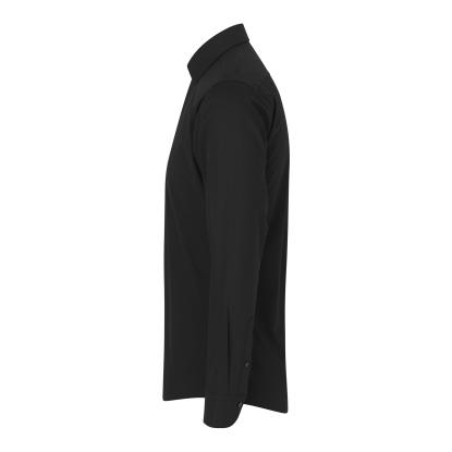 Seven Seas S51 hybridskjorte, slim, sort