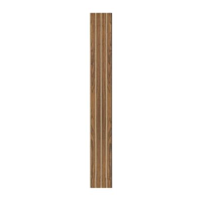 I-Wood Basic 4-lamel akustikpanel, klar olieret, beige filt og sort kerne, valnøddefiner, 17 x 300 mm 