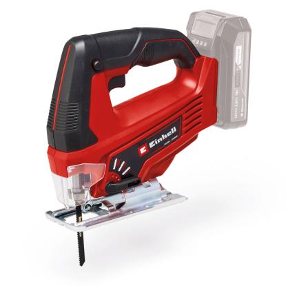 Einhell TC-JS 18 Li akku stiksav med kuffert, 5 klinger, 2,5 Ah batteri og lader
