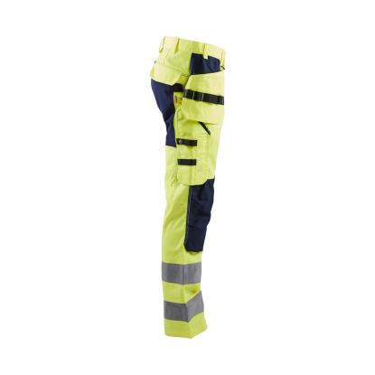 Blåkläder 1552 high vis buks med stretch, hi-vis gul/marineblå