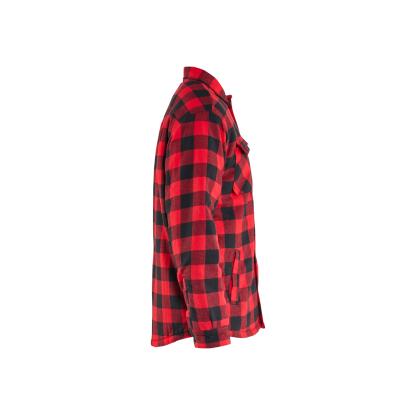 Blåkläder 4704 flannelskjorte med fiberpelsforing, rød/sort