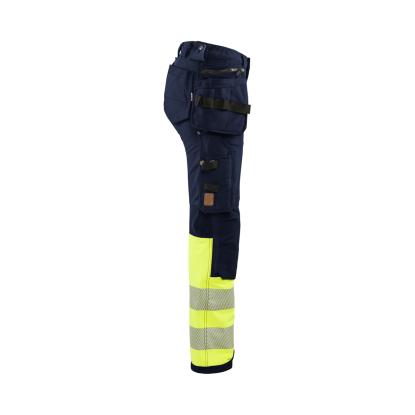 Blåkläder 7193 dame high vis buks 4-vejs stretch, marineblå/hi-vis gul