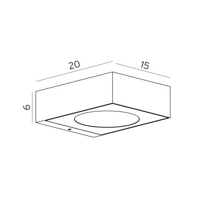 Norlys Hitra LED udendørs væglampe, 17,5W, IP65, grafit