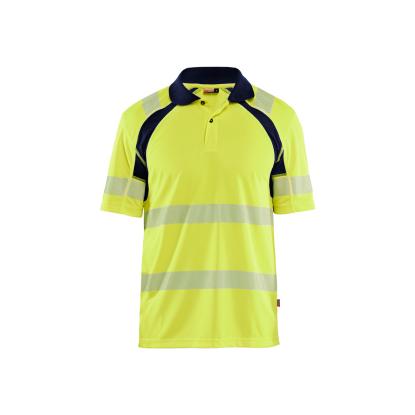 Blåkläder 3595 high vis poloshirt, hi-vis gul/marineblå