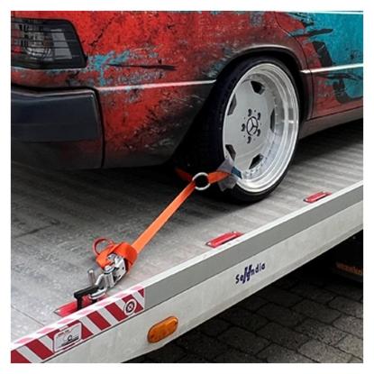 Jumbo hjulstrop til biltransport, orange, 35 mm, 2,4 meter