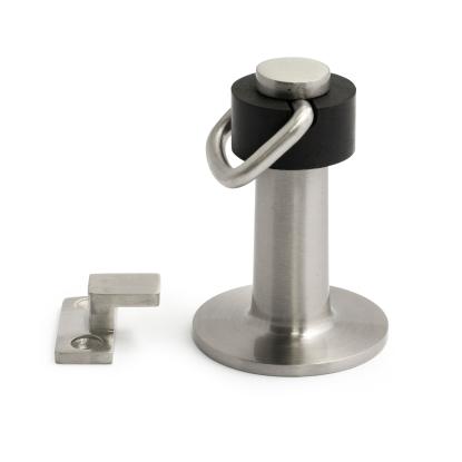 Habo 393 dørholder til gulvmontering, 70 mm, rustfrit stål
