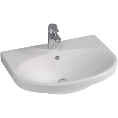 Gustavsberg Nautic 5556 håndvask uden bundventil, 56 x 43 x 17 cm 