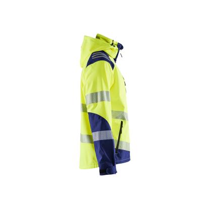 Blåkläder 4491 high vis softshelljakke, hi-vis gul/marineblå