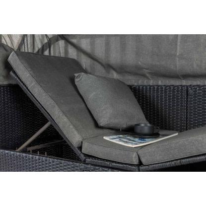 Venture Design Nopy havesofa med baldakin, sort/grå