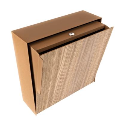 Bravios Porto postkasse med HPL front, rust