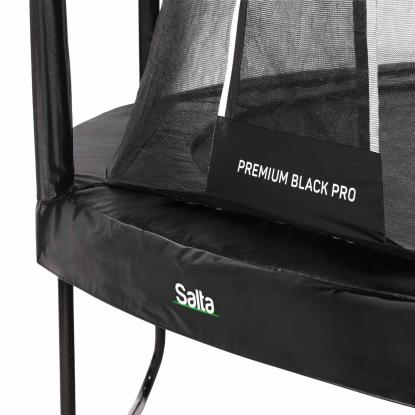 Salta Premium Black Pro trampolin med sikkerhedsnet, Ø260 cm, sort