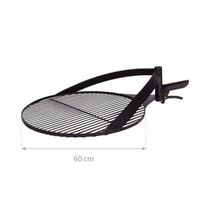 Cook King grillrist med håndtag til Bandito og Montana X bålsted, naturstål, sort, Ø60 cm