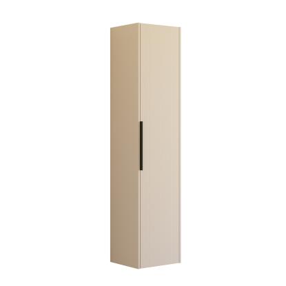 Scanbad NOW højskab med venbar låge, 40 x 176 cm, mat sand med stribet front