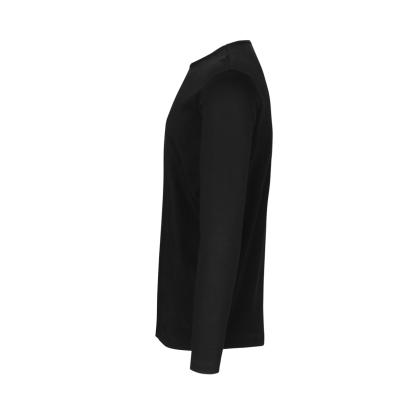 ID 0518 Interlock T-shirt med lange ærmer, sort