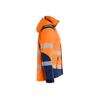 Blåkläder 4400 high vis letforet vinter softshelljakke, hi-vis orange/marineblå