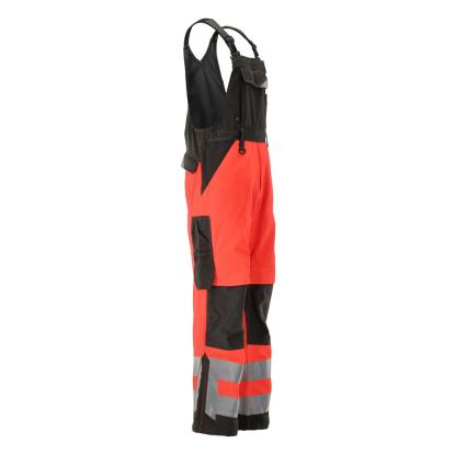 MASCOT SAFE SUPREME Newcastle overall med knælommer, hi-vis rød/mørk antracit