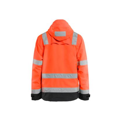 Blåkläder 4837 high vis skaljakke, hi-vis rød/sort