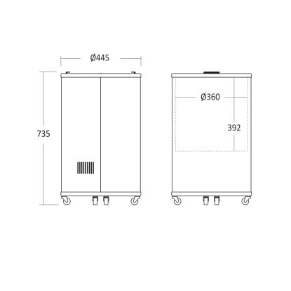 Scandomestic TK 42 BE tøndekøler, 37 liter