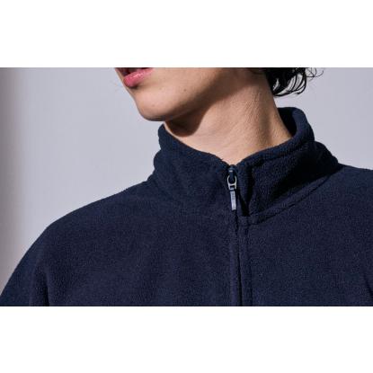 ID 0808 fleece tunika med korte ærmer, unisex, navy