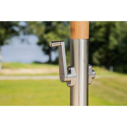 Venture Design Cerox parasol, natur/grå, Ø270 cm