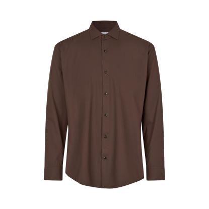 Seven Seas S50 hybridskjorte, modern, mocca