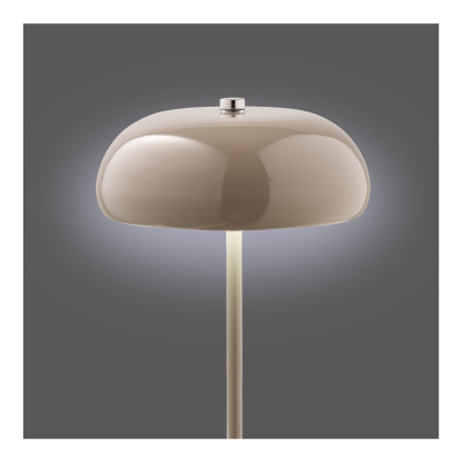 Margate LED bordlampe, genopladelig, H23 cm, taupe