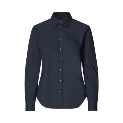 Seven Seas S67 Poplin skjorte med stretch, dame, navy
