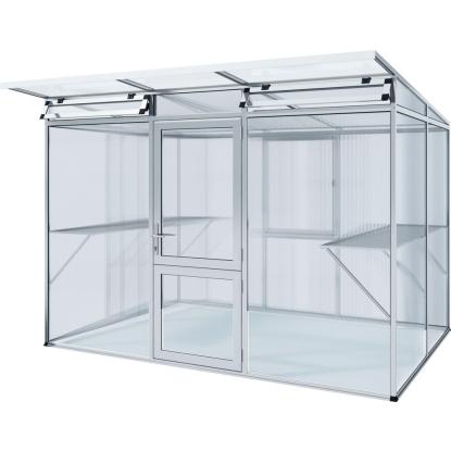 KGT Linea II drivhus, aluminium, 6,06 m²