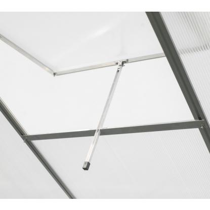 Westmann Flora 610 drivhus, aluminium/polycarbonat, sølv - 5,99 m²