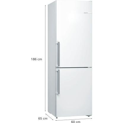 Bosch KGV366WEP fritstående kølefryseskab, 214 + 94 liter