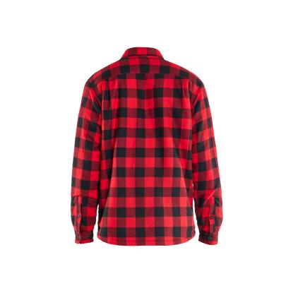 Blåkläder 4704 flannelskjorte med fiberpelsforing, rød/sort