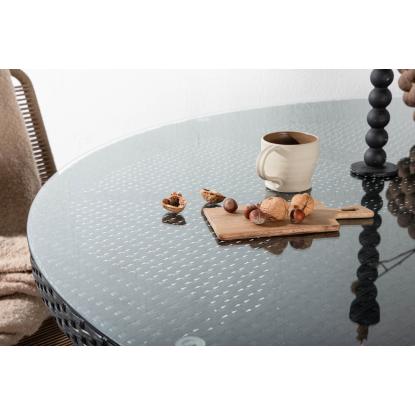 Venture Design Volta rundt havebord, sort, Ø150 cm
