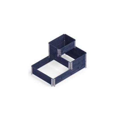 Upyard trappehøjbed sæt, 80 x 120/60 cm, 60 x 40 cm, sort - 3 stk.