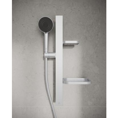 Ideal Standard Alu+ brusersæt med 3 strålefunktioner og bred brus, sølv