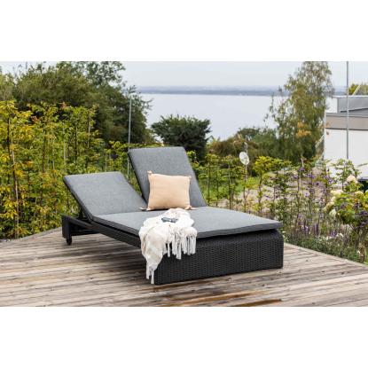 Venture Design London 2 personers liggestol, sort