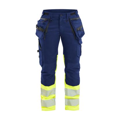Blåkläder 7030 dame high vis buks stretch, marineblå/hi-vis gul