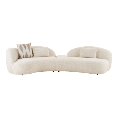 Amol sofa med tre puder, sand