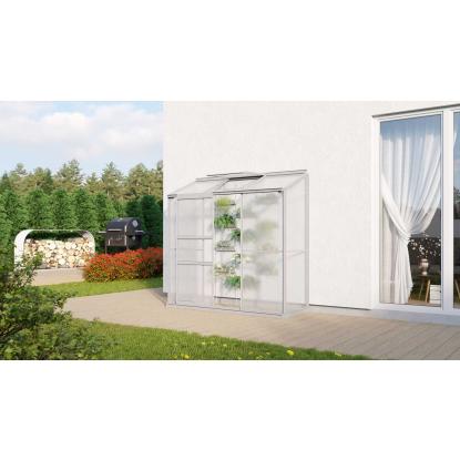Vitavia Ida 1300 drivhus, alu, 1,3 m², 4 mm poly, inkl. sokkel
