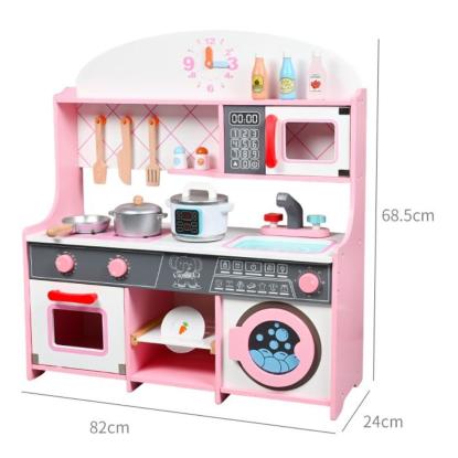 Kids Zone legekøkken, 82 x 24 x 68,5 cm, pink
