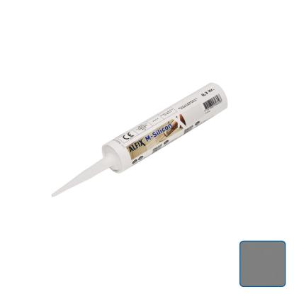 Alfix M-Silicon højelastisk fugemasse, koksgrå - 300ml