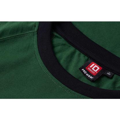 ID PRO Wear 0302 T-shirt med kontrast, flaskegrøn
