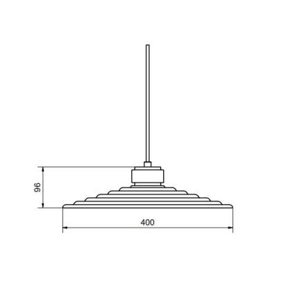 Herstal Sound M pendel, Ø40 cm, E14, dæmpbar, grafitgrå