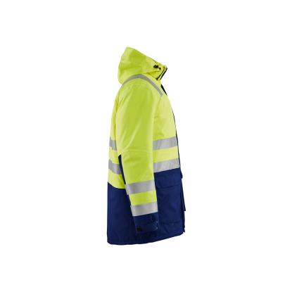 Blåkläder 4495 high vis vinterparkajakke, hi-vis gul/marineblå