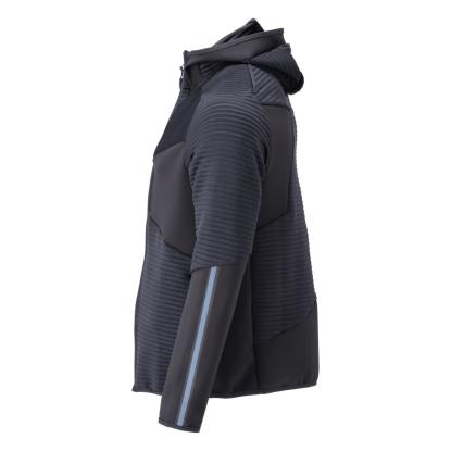 MASCOT CUSTOMIZED fleece hættetrøje med lynlås, mørk marine